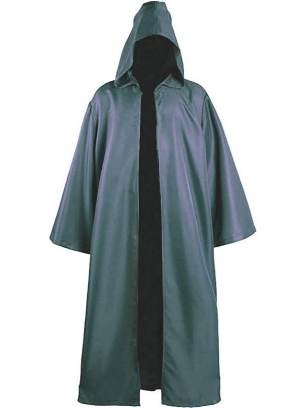 Men's Gray Classic Medieval Cosplay Capes Hooded Cloak Halloween Costume